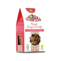 Biscuiţi vegani cu coacăze şi trandafiri, fără zahăr, 130g | Ambrozia