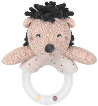 Zornăitoare pentru bebeluși cu inel KikkaBoo Hedge-hugs
