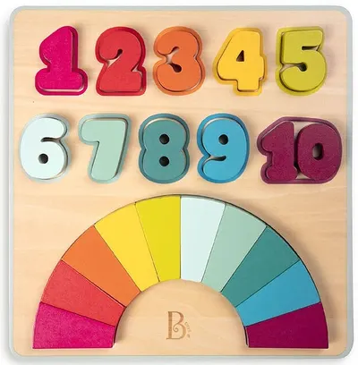 Puzzle din lemn Battat - Numere