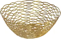 Fructieră Morello - Metal, 22.5 cm, auriu