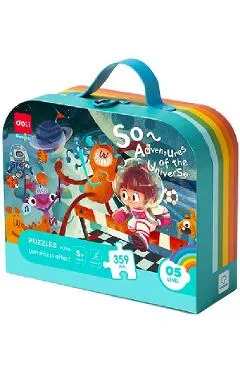 Puzzle 359: Adventures of the Universe. Piese cu efect luminos