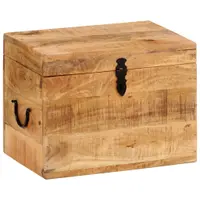 Gossi cutie de depozitare, 39x28x31 cm, lemn masiv de mango