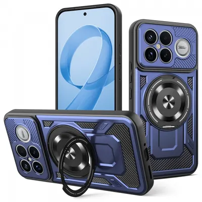Husa pentru Xiaomi Poco F8 Ultra, Techsuit, RuggedCam, Albastra