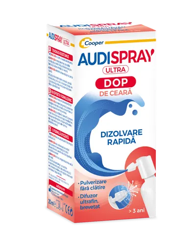 Audispray Ultra Dopuri de ceara, 20ml, Audispray