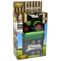 Tractor cu sunete si lumini, Luna Toys, Farm Truck 2 in 1