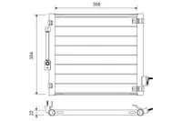 Condensator climatizare potrivit TESLA MODEL S Electric 09.12-