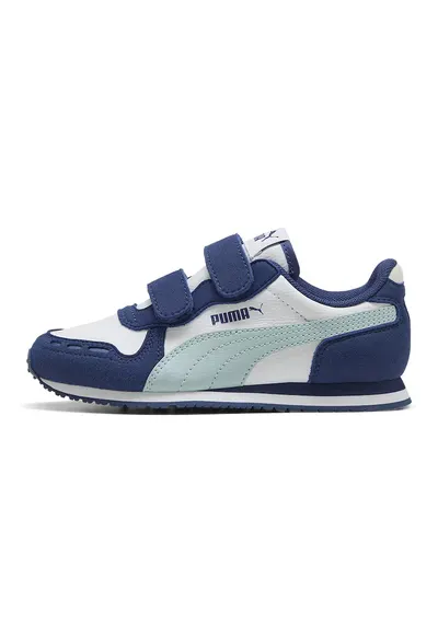 Pantofi sport Cabana Racer SL 20 de piele ecologica cu inchidere velcro - Albastru inchis/Alb murdar/Albastru petrol