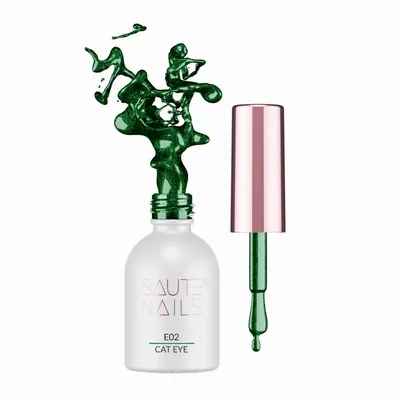 Ojă semi Saute Nails Cat Eye Effect - E02 8ml