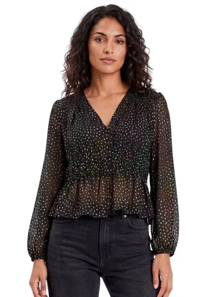 Bluza din voal cu decolteu in V Adela