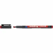 Marker permanent Edding 143 B, corp plastic, varf tesit, 1-3 mm, rosu