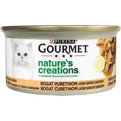 GOURMET Nature's Creations, File Curcan si Spanac, 85 g