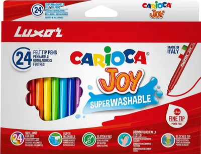 Set carioci superlavabile Carioca Joy - 24 culori