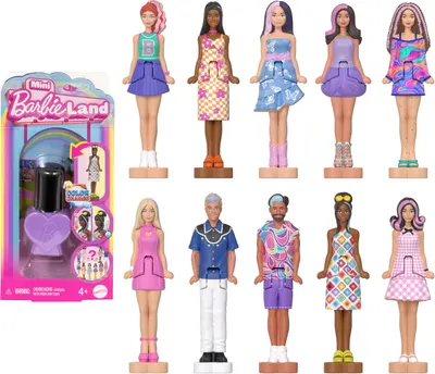 Figurină surpriză Barbie Mini Barbieland - Oja de unghii, sortiment