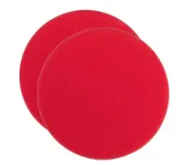 Burete abraziv lustruire SPONGE RED COARSE 160 20 MM - 2 PC, tip: tare, diametru: 150 160 mm, grosime: 20 mm, culoare: rosu, suporturi de montare: carlig si bucla, 2 buc