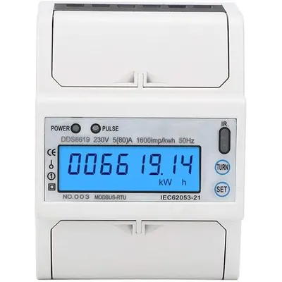 Contor monofazat de energie electrica Sina KWH DDS6619-014 220V ecran digital LED