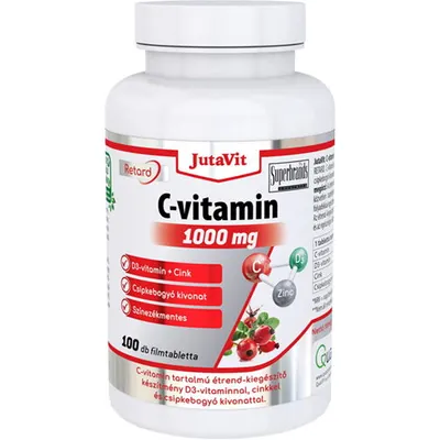 Vitamina C 1000mg Retard cu Extract de Macese + D3 + Zinc 100tb