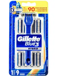 Gillette Aparat de ras Blue 3 Hybrid 9 buc