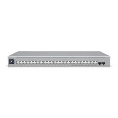 Switch Gigabit cu 24 porturi Ubiquiti UniFi Pro USW-PRO-MAX-24-POE, 88 Gbps, 2 porturi SFP+, 1U, PoE++, rackabil, cu management L3