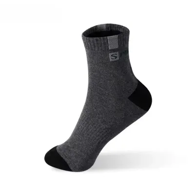 Set 5 perechi de sosete pentru barbati, SS225, gri inchis, marime universala (39-43)