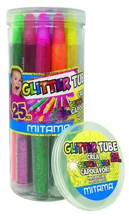 Set creativ Mitama - Glitter Tube, 25 de piese