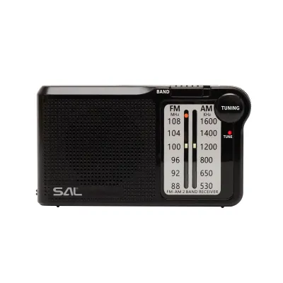 Radio portabil AM-FM 2x AA negru SAL RPC5