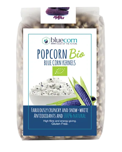 Porumb albastru pentru popcorn bio, 350g, Popcrop