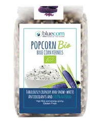 Porumb albastru pentru popcorn bio, 350g, Popcrop