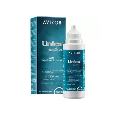 Solutie pentru intretinerea lentilelor de contact Unica Sensitive, 100 ml