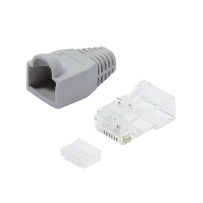Conector RJ45 Cat.6 neecranat inclusiv manson gri, 100 buc