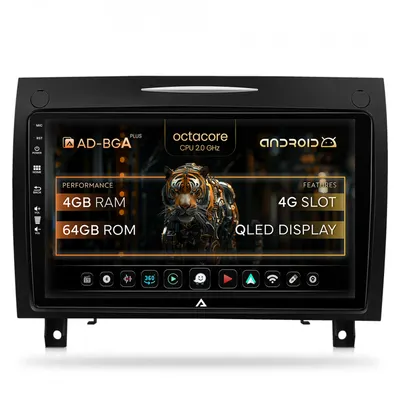 Navigatie Navigatie Benz SLK (2006-2010), Android, A-Octacore 4GB RAM + 64GB ROM, 9 Inch - AD-BGA9004+AD-BGRKIT406V2