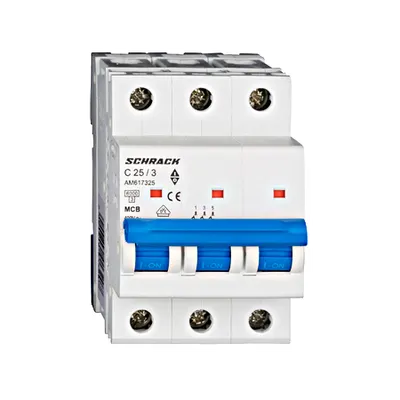 Intrerupator automat tripolar MCB, AMPARO 6kA, C 25A, 3P