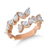 Inel din aur roz cu diamante de 1.6ct