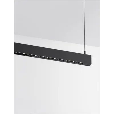 Sistem iluminat liniar LINEAR Nisipiu Negru Aluminiu Dimabil LED 25W 1625Lm AC 220-240V 4000K UGR<8 CRI>90 IP20 Beam Angle: 30°