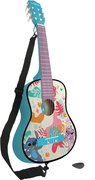 Chitară acustică pentru copii Lexibook - Disney Stitch, 78 cm