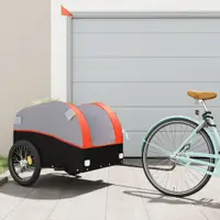 Gossi remorca pentru biciclete, negru si portocaliu, 45 kg, fier