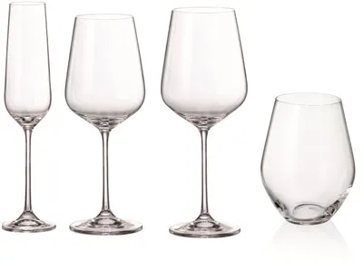 Set de pahare Bohemia - Royal & Crystalite Globo, 16 piese
