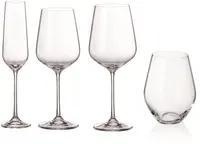 Set de pahare Bohemia - Royal & Crystalite Globo, 16 piese