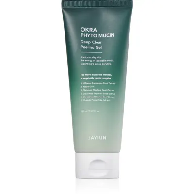 Jayjun Okra Phyto Mucin Deep gel intens pentru curatare cu efect exfoliant 150 ml