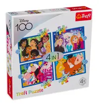 Puzzle Trefl 4 în 1 - Lumea Disney