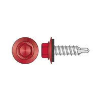 Surub Autoforant Cap Hex+saiba Cauciucata Epdm R14 Mm Pt. Prindere Constructii Lemn Otel Vopsit-4.8x29 R 3002