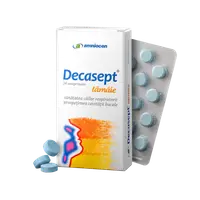 Decasept cu aroma de lamaie, 24 comprimate, Amniocen