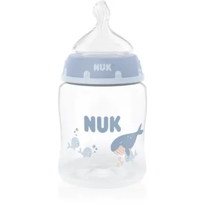 NUK First Choice Whale biberon cu controlul temperaturii 0m+ 1 buc