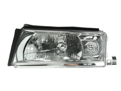 Far stanga potrivit SKODA OCTAVIA 2000-2010 - (H4, electric, fundal argintiu)