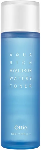 Ottie Aqua Rich Hyaluron Toner facial hidratant, 150 ml