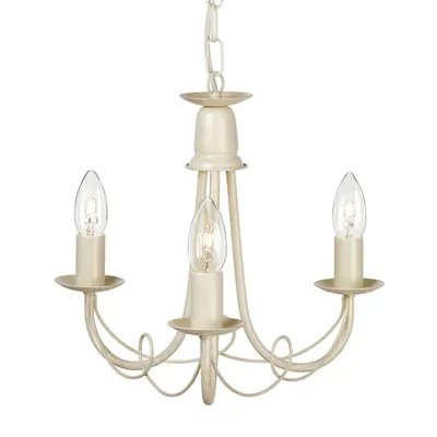 Corp de iluminat suspendat, lustra Minster 3 Light Chandelier – Ivory Gold
