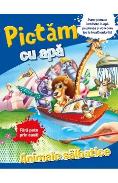 Pictam cu apa. Animale salbatice |