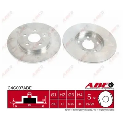 Disc frana ABE C4G007ABE