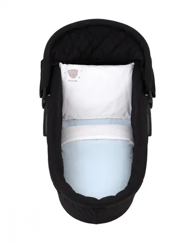 Set lenjerie cu 6 piese pentru landou sau patut co-sleeper KikkaBoo Dream Big Blue
