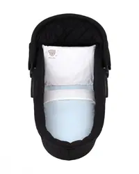 Set lenjerie cu 6 piese pentru landou sau patut co-sleeper KikkaBoo Dream Big Blue