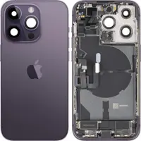 Capac Baterie Apple iPhone 14 Pro, Cu Carcasa Mijloc, Full Parts, Mov (Deep Purple), Swap
